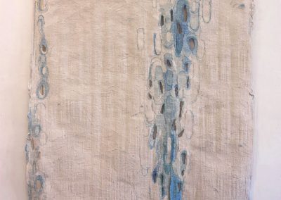 Fiona Hutchison, Tide II - Woven tapestry, 150cm x 125cm, 2017. For sale