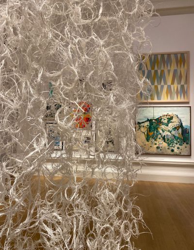 Over Falls. Detail. Repurposed plastic 199th Annual RSA Exhibition.