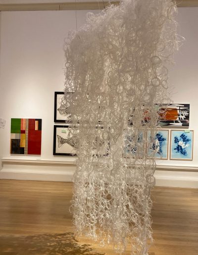 Over Falls. 170cm x 270cm Repurposed plastic. 199th Annual RSA Exhibition.